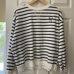 H&M striped crew neck